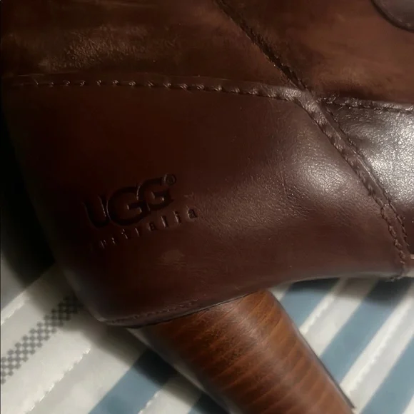 UGG Brown Heeled Boots with Classic Elegance - Picture 5 of 5